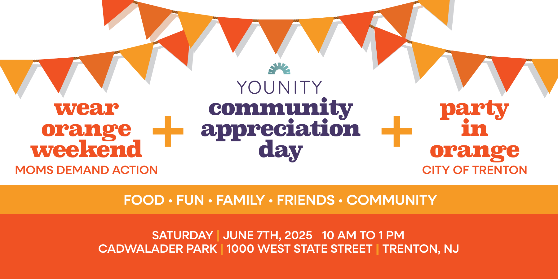 Younity’s 2nd Annual Community Appreciation Day & City of Trenton’s Party in Orange